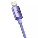 Câble Baseus Crystal Shine Series Câble USB pour une charge rapide et un transfert de données USB Type C - Lightning 20W 2m viol