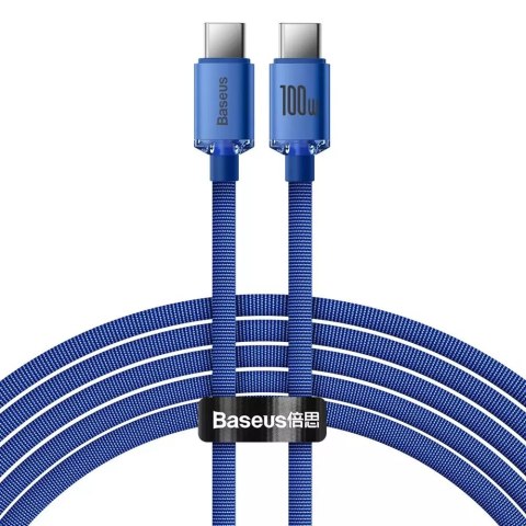 Câble Baseus Crystal Shine Series Câble USB pour une charge rapide et un transfert de données USB Type C - USB Type C 100W 2m bl