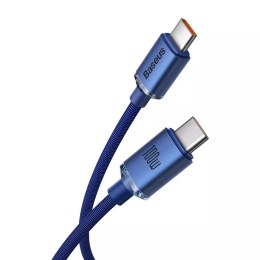 Câble Baseus Crystal Shine Series Câble USB pour une charge rapide et un transfert de données USB Type C - USB Type C 100W 2m bl