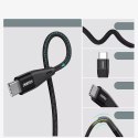 Câble Choetech Câble USB Type C - Alimentation USB Type C 60W 3A 1.2m noir (XCC-1003)