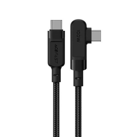 Câble coudé Acefast USB Type C - USB Type C 2m, 100W (20V / 5A) noir (C5-03 Noir)