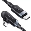 Câble coudé Acefast USB Type C - USB Type C 2m, 100W (20V / 5A) noir (C5-03 Noir)