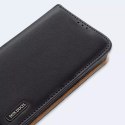 Étui type bibliothèque en cuir véritable Dux Ducis Hivo pour Samsung Galaxy S22+ (S22 Plus) bleu