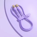 Joyroom Liquid Silicone USB Type C - Câble de chargement / données USB Type C PD 100W 1,2m violet (S-1250N18-10)
