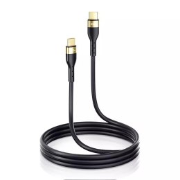 Joyroom Liquid Silicone USB Type C - Câble de chargement / données USB Type C PD 100W 2m noir (S-2050N18-10)