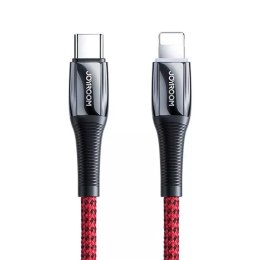 Joyroom USB Type C - Câble Lightning Power Delivery 20W 2.4A 1.2m rouge (S-1224K2 Red)