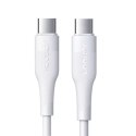 Joyroom USB Type C - Câble USB Type C Alimentation 60W 3A 0,25m blanc (S-02530M3 Blanc)