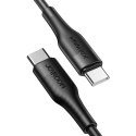 Joyroom USB Type C - Câble USB Type C Alimentation 60W 3A 0,25m noir (S-02530M3 Noir)