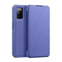 DUX DUCIS Skin X Etui type Bibliothèque pour Samsung Galaxy A03s bleu