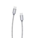 Dudao USB Type C - USB Type C cable 5 A 45 W 1 m Power Delivery Quick Charge gray (L5ProC)