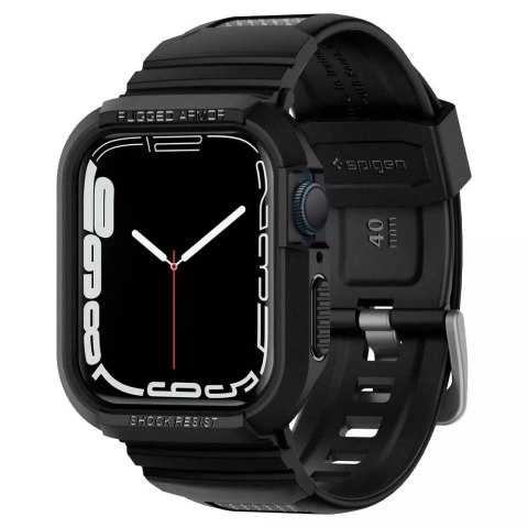 Spigen rugged armor "pro" apple watch 4 / 5 / 6 / 7 / 8 / se (40 / 41 mm) black