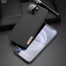 Etui Dux Ducis Fino recouvert de nylon pour iPhone 13 noir