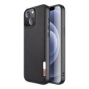 Etui Dux Ducis Fino recouvert de nylon pour iPhone 13 noir