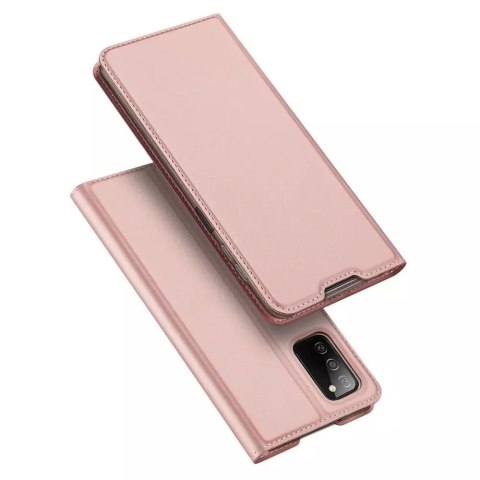 Etui type bibliothèque Dux Ducis Skin Pro pour Samsung Galaxy A03s rose