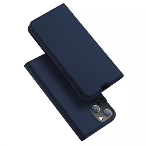 Étui type bibliothèque Dux Ducis Skin Pro pour iPhone 13 mini bleu