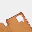 Housse en cuir d&#39;origine Nillkin Qin pour Samsung Galaxy A22 4G marron