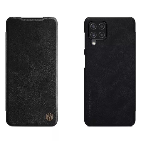 Housse en cuir d&#39;origine Nillkin Qin pour Samsung Galaxy A22 4G noire