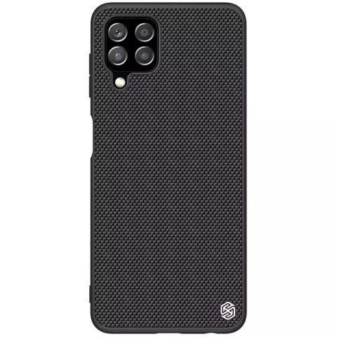 Nillkin Textured Case étui renforcé durable avec cadre en gel et nylon en arrière Samsung Galaxy A22 4G noir