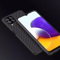 Nillkin Textured Case étui renforcé durable avec cadre en gel et nylon en arrière Samsung Galaxy A22 4G noir