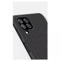 Nillkin Textured Case étui renforcé durable avec cadre en gel et nylon en arrière Samsung Galaxy A22 4G noir