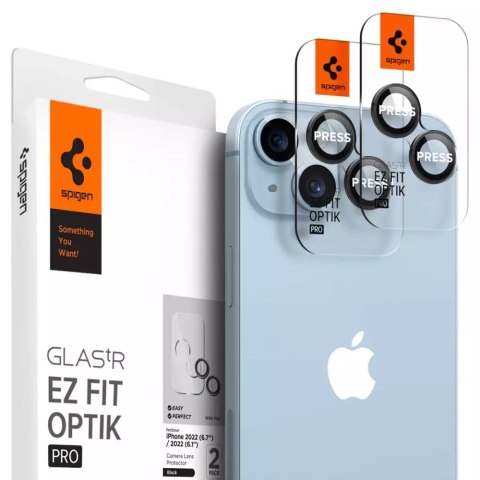 Osłona aparatu spigen optik.tr "ez fit" camera protector 2-pack iphone 14 / 14 plus black