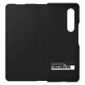 Samsung Housse en Cuir Flip Cover pour Samsung Galaxy Z Fold 3 Flip Case Stand Noir (EF-FF926LBEGWW)