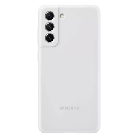 Samsung Silicone Cover étui en silicone Samsung Galaxy S21 FE blanc (EF-PG990TWEGWW)