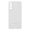 Samsung Silicone Cover étui en silicone Samsung Galaxy S21 FE blanc (EF-PG990TWEGWW)