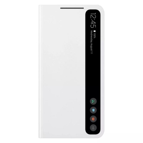 Samsung Smart Clear View Cover étui antibactérien avec une trappe intelligente Samsung Galaxy S21 FE blanc (EF-ZG990CWEGEE)