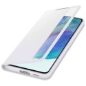 Samsung Smart Clear View Cover étui antibactérien avec une trappe intelligente Samsung Galaxy S21 FE blanc (EF-ZG990CWEGEE)