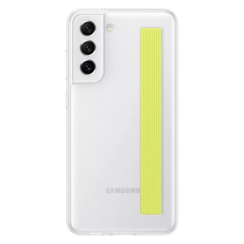 Samsung étui transparent avec sangle pour samsung galaxy s21 fe blanc (ef-xg990cwegww)