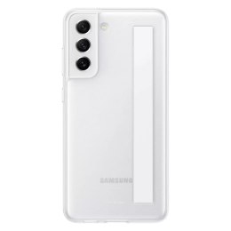 Samsung étui transparent avec sangle pour samsung galaxy s21 fe blanc (ef-xg990cwegww)