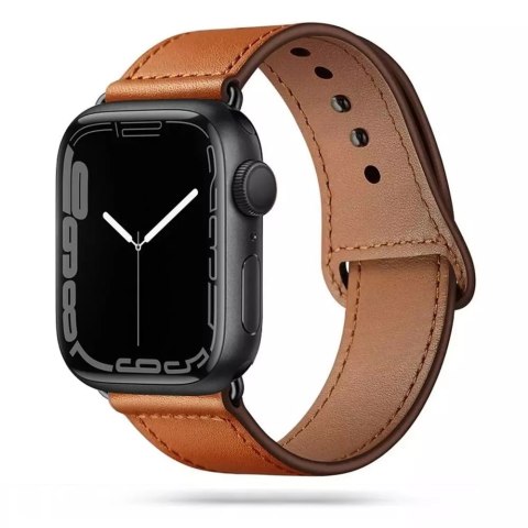 Tech-protect leatherfit apple watch 4 / 5 / 6 / 7 / 8 / se / ultra (42 / 44 / 45 / 49 mm) brown