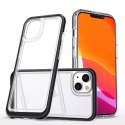 Coque transparente 3en1 pour iPhone 13 mini gel cover avec cadre noir