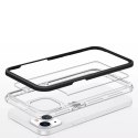 Coque transparente 3en1 pour iPhone 13 mini gel cover avec cadre noir