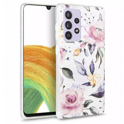 Floral galaxy a33 5g white