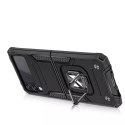 Wozinsky Ring Armor Case Kickstand Tough Rugged Cover pour Samsung Galaxy Z Flip 3 noir