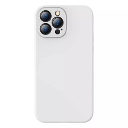 Baseus Liquid Gel Case Housse en caoutchouc souple et souple pour iPhone 13 Pro blanc (ARYT000402)