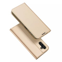 Etui type bibliothèque Dux Ducis Skin Pro pour Samsung Galaxy A13 5G doré