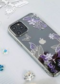 Kingxbar Butterfly Series shiny case decorated with original Swarovski crystals iPhone 12 mini purple