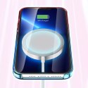 Kingxbar PQY Gradient Series Coque Magnétique pour iPhone 13 Pro Max Housse Bleu / Rose (Compatible MagSafe)