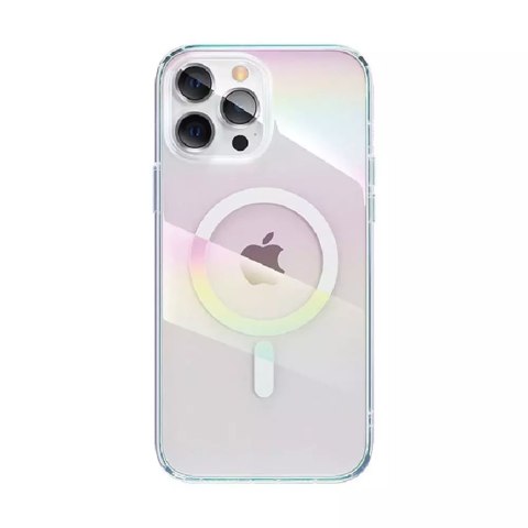 Kingxbar PQY Nebula Series Coque magnétique pour iPhone 13 Pro Max Coque transparente (compatible MagSafe)