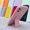 Wozinsky Kickstand Case étui en silicone avec support pour iPhone 13 Pro Max rose
