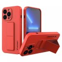 Wozinsky Kickstand Case étui en silicone avec support pour iPhone 13 rouge