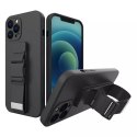 Housse de protection en gel TPU airbag avec cordon pour iPhone 13 Pro noir