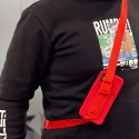 Housse en corde gel TPU housse airbag avec lanière pour iPhone 13 mini vert foncé
