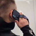 Housse en corde gel TPU housse airbag avec lanière pour iPhone 13 mini vert foncé