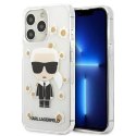 Karl Lagerfeld KLHCP13XHFLT iPhone 13 Pro Max 6,7" przezroczysty/transparent Flower Ikonik Karl