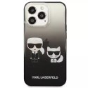 Karl Lagerfeld KLHCP13XTGKCK iPhone 13 Pro Max 6,7" hardcase czarny/black Gradient Ikonik Karl & Choupette