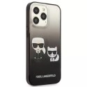 Karl Lagerfeld KLHCP13XTGKCK iPhone 13 Pro Max 6,7" hardcase czarny/black Gradient Ikonik Karl & Choupette